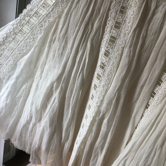 Free People Summer Dress with Lace Inserts Size M - Picture 2 of 8